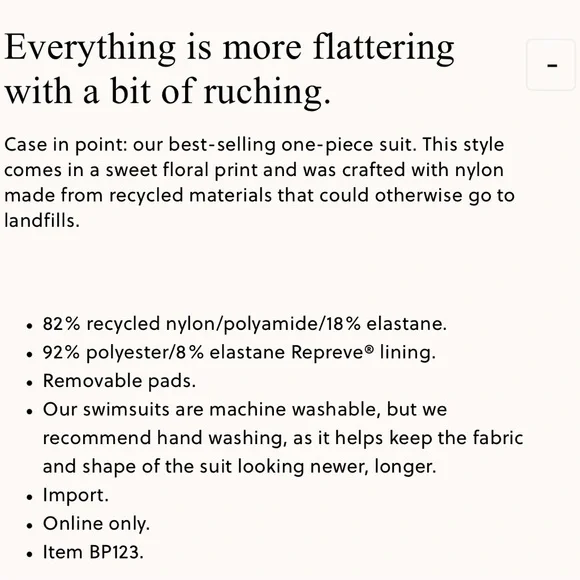 J. Crew Ruched Floral‎ Blushing Meadow One-piece Swimsuit Size 6 - Picture 8 of 8